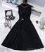 Black A-Line Short Homecoming Dresses