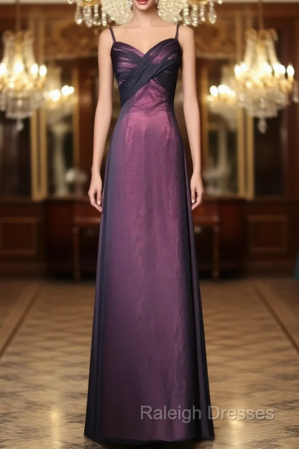 Black and Red Sweetheart Long Formal Dress, Straps Long Prom Dress