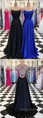 Black And Royal Blue Prom Dress,  Evening Gown, Graduation School Party Dress, Winter Formal Dress