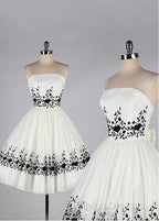 Black And White Homecoming Dress