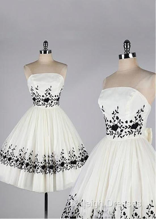Black And White Homecoming Dress