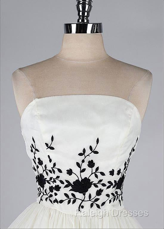 Black And White Homecoming Dress