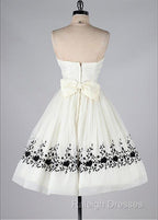 Black And White Homecoming Dress