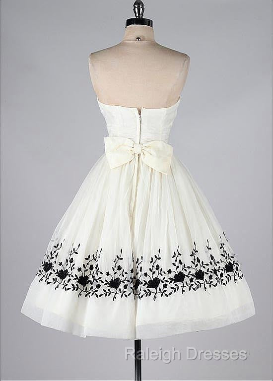 Black And White Homecoming Dress