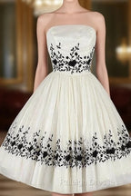 Black And White Homecoming Dress