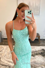 Black Halter Backless Prom Dress