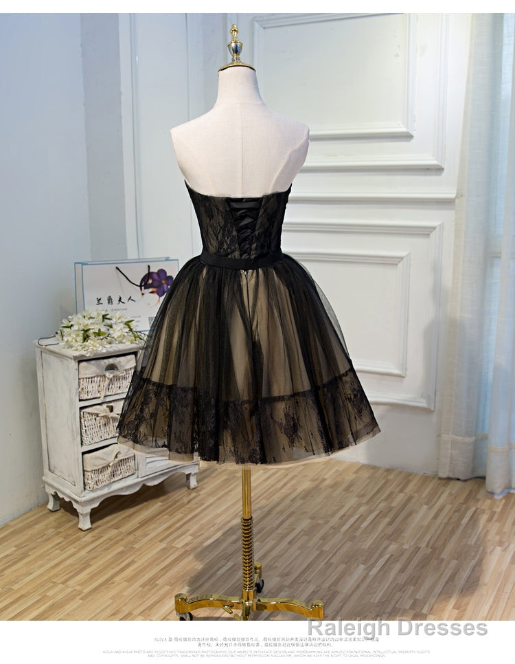 Black Hoco Dress Short Homecoming Dresses