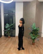 Black Mermaid Long Prom Dresses Fashion Prom Dresses