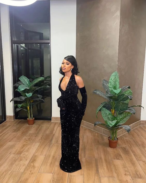 Black Mermaid Long Prom Dresses Fashion Prom Dresses