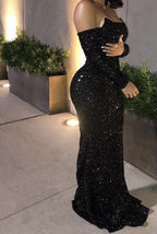 Black Prom Dresses Graduation Prom Dress Prom Dress Sequins