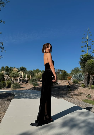 Black Prom Dress Slit Prom Dresses Birthday Outfits