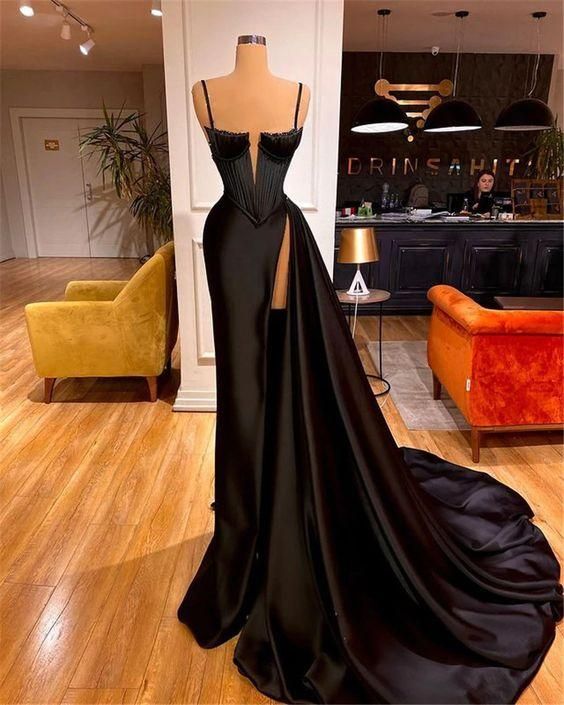 Black Sheath Long Evening Dresses, Prom Party Dresses Main image