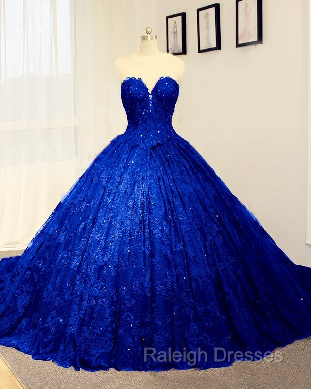 Black Sweetheart Lace Wedding Dresses Ball Gown