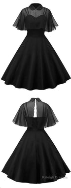 Black Tea Length Homecoming Dresses Charming Dresses