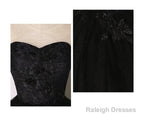 Black Tulle Lace Long Prom Dresses Black Lace Sweet 16 Dresses