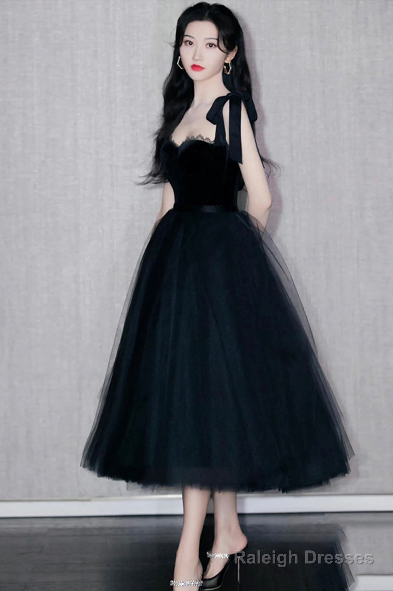 Black Tulle Short Prom Dress A-Line Homecoming Prom Dress Secondary image