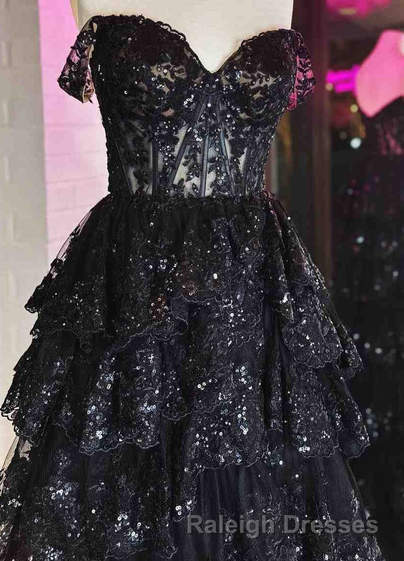 Light Blue Corset Lace Tiered Tulle Long Formal Dress Secondary image