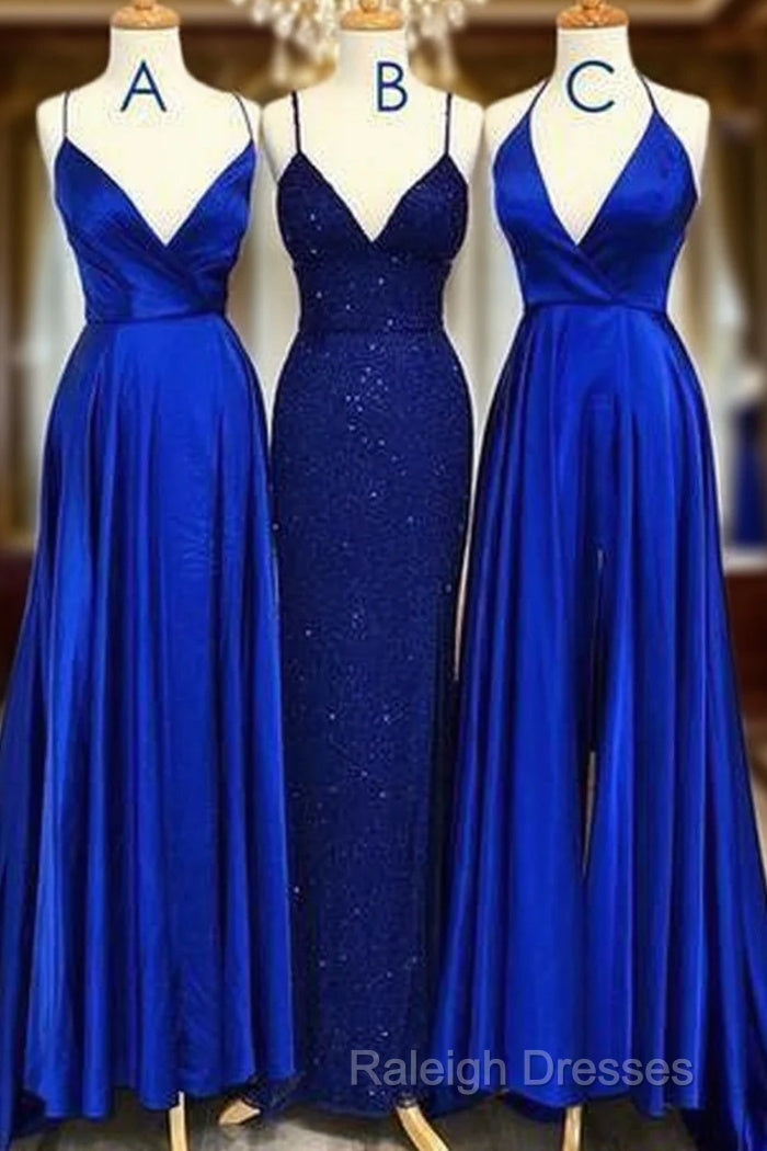 Blue Gray Tulle V Neck Flower Lace Long Dress Lace Prom Dress