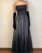 Blue/Grey Delicate Beaded Long Tulle Elegant Ball Gowns Prom Dresses Prom Birthday Prom Dresses Prom Dresses
