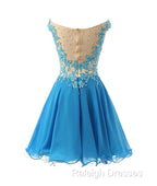 Blue Homecoming Party Dress