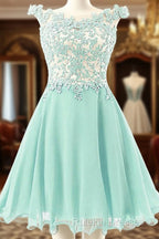 Blue Homecoming Party Dress