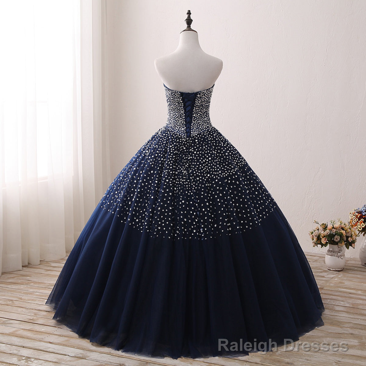 Blue Sequins Quinceanera Dresses, Gorgeous Formal Gowns, Prom Dress Secondary image