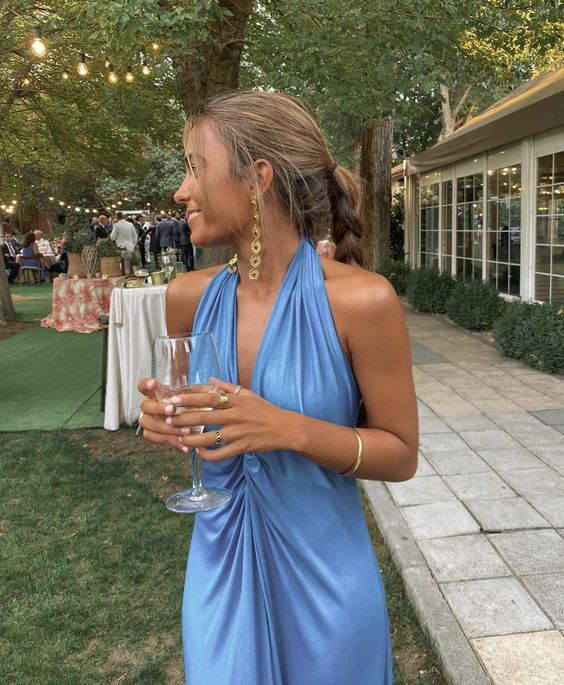 Blue Simple Prom Dresses Prom Gowns Prom Dresses Bridesmaid Dresses Main image