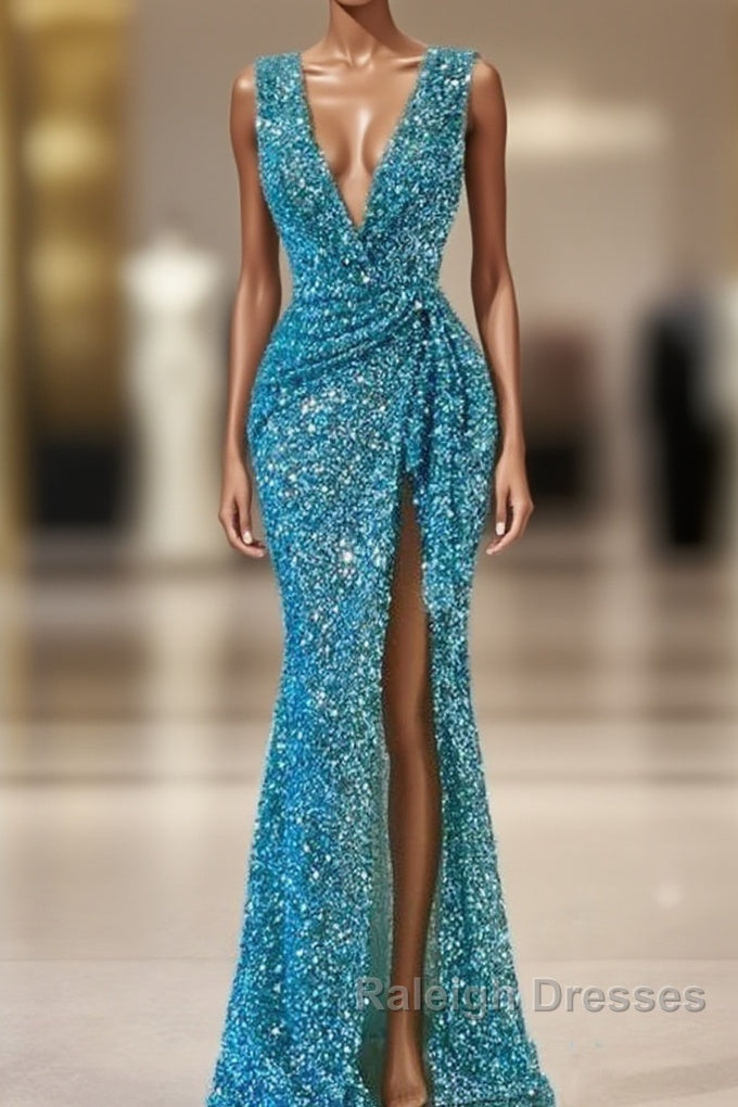 Blue Wedding Reception Dress For Women, Evening Dresses For Women Prom Dress Main image