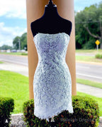 Bodycon Homecoming Dresses Lace Embroidery