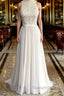 Eye-catching Lace Chiffon A Line Wedding Dresses