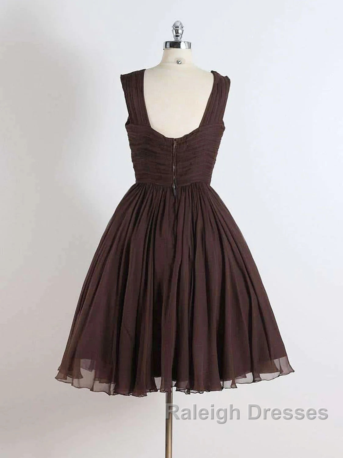 Brown A-Line Short Prom Dress Homecoming Dresses