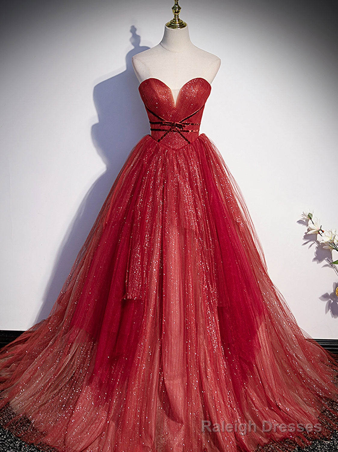 Burgundy A Line Off Shoulder Long Prom Dress Burgundy Evening Dress