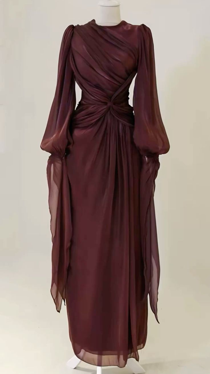 Burgundy Prom Dress A-Line Long Prom Gown