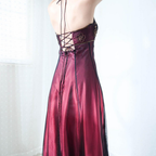 Vintage Fuchsia Halter-Neck A-Line Beaded Chiffon Prom Dresses Long Prom Gowns