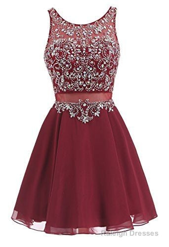 Burgundy Homecoming Dress,Short Dress,Graduation Party Dresses, Homecoming Dresses For Teens Main image