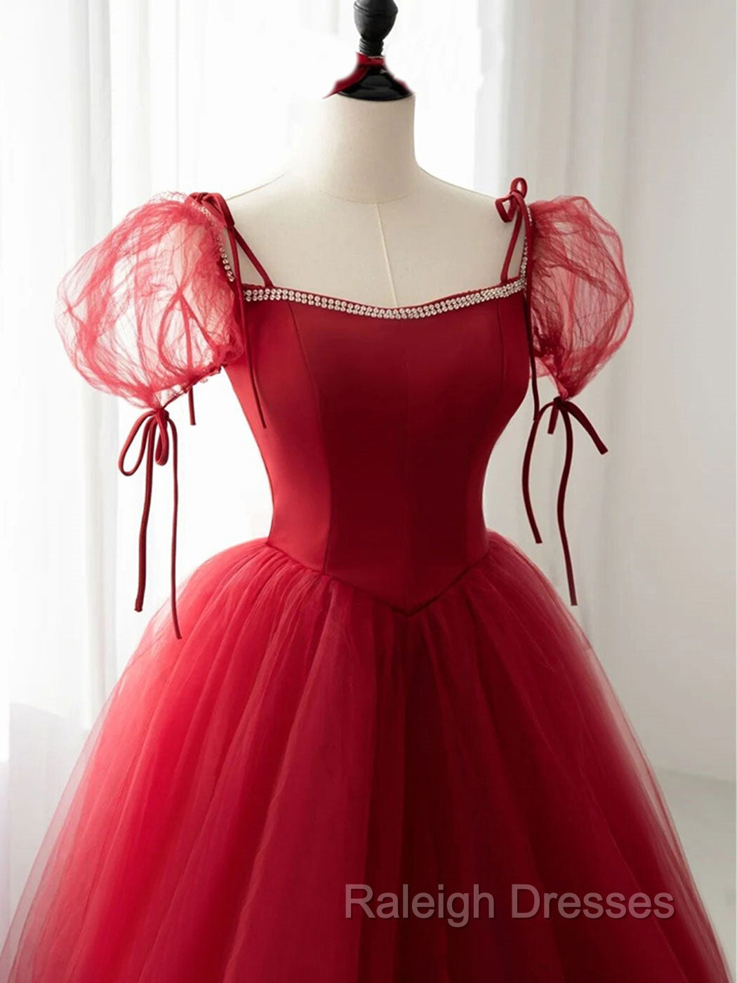 Burgundy Long Prom Dresses, Burgundy Formal Graduation Dresses