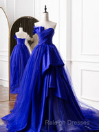 Burgundy Long Prom Dresses, Burgundy Satin Formal Long Evening Dress