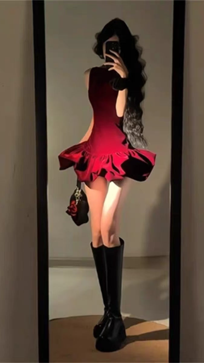 Burgundy Prom Dress Sleeveless Mini Prom Dresses Short Graduation Dresses Cocktail Outfits