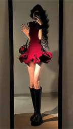 Burgundy Prom Dress Sleeveless Mini Prom Dresses Short Graduation Dresses Cocktail Outfits