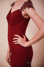 Side Split Mermaid Long Open Back Prom Dresses