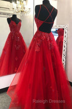Burgundy Sweetheart Tulle Lace Long Backless Appliques Prom Dresses