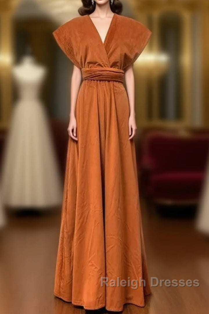 Burnt Orange Satin Multi-Way Bridesmaid Dress Main image