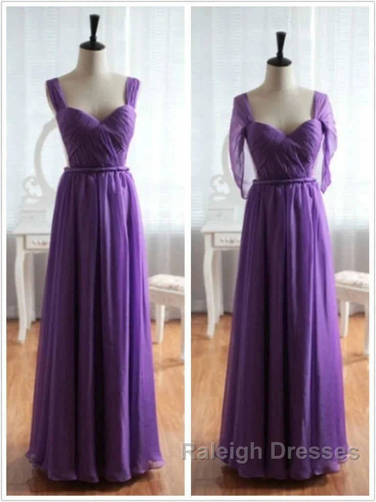 Cap Sleeves Backless Chiffon Prom Dresses Bridesmaid Dresses Secondary image