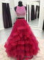 Two Pieces Prom Dress, Long Dress, Back To Schoold Party Gown