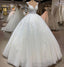 White Long Ball Gowns Prom Dresses