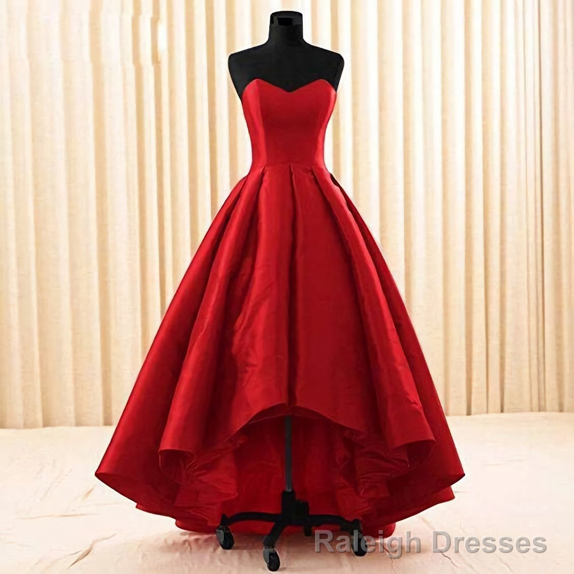 Women Sweetheart Short Front Long Back A Line High Low Prom Dress Secondary image