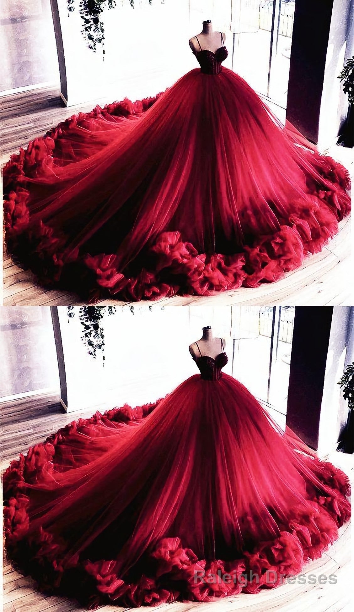 Burgundy Quinceanera Dresses, Ball Gown Prom Dress Main image