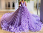 Unique prom dress evening gowns Wedding Dresses with Train prom dress
