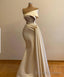 Off Shoulder Ivory Prom Dress, With Cape Wedding Gowns Bridal Dress, Long Ivory Engagement Dress, African Clothing For Women Prom Dress