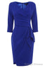 Royal Blue Satin Homecoming Dress
